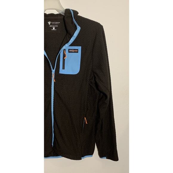 Ventures Endurance Jacket Mens Large Brown Hoodie Hot Chocolate Run Exercise - Picture 4 of 8